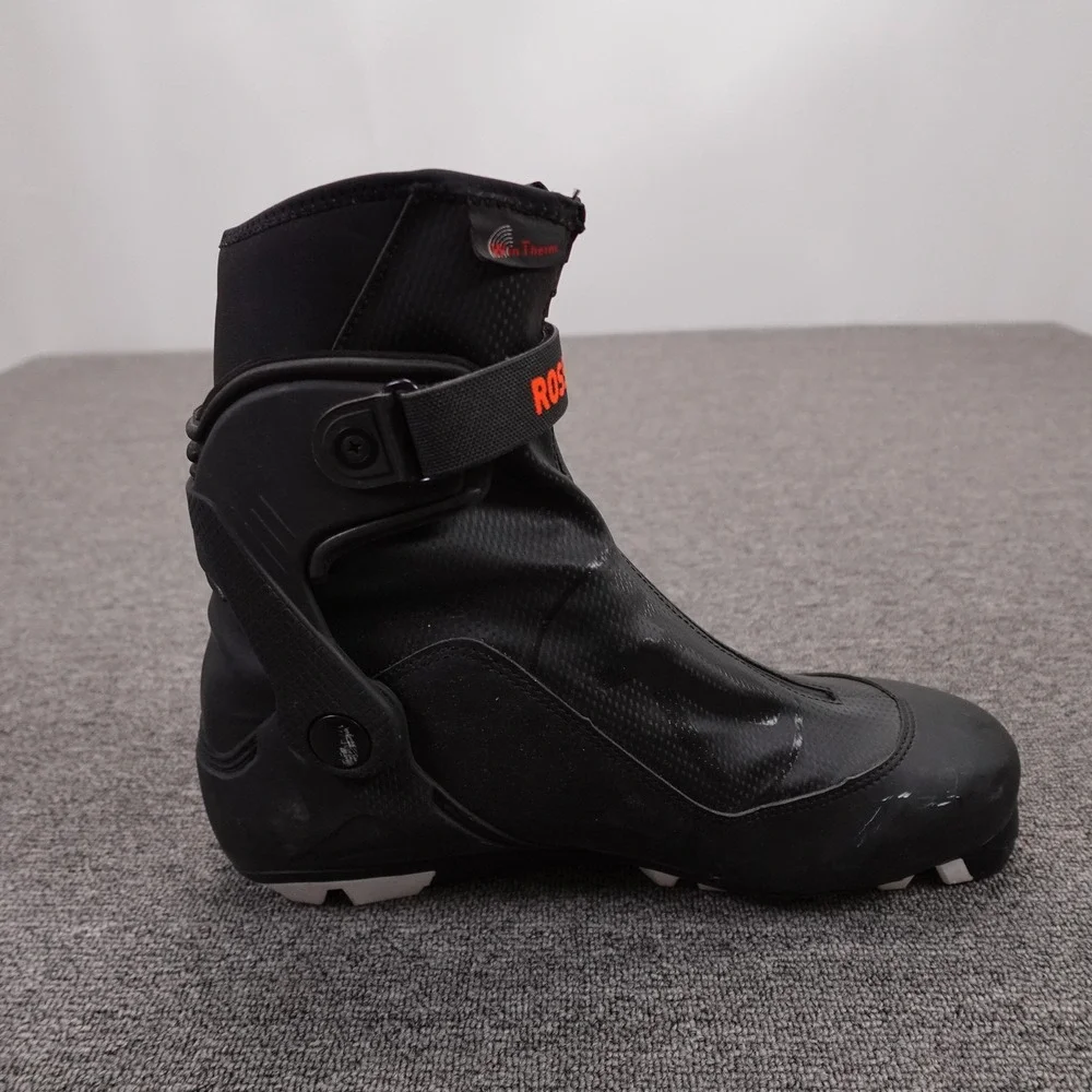 Rossignol SC Nordic Ski Boots Mens 12 EU46 Black Win Therm Lugged Sole Dual Core